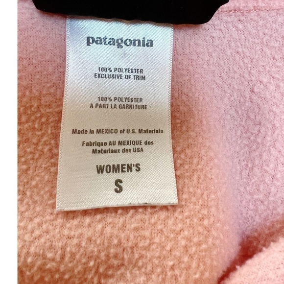 Patagonia Synchilla Fleece Quarter Zip Pullover Pink Size Small - Picture 8 of 12